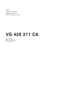 Notice GAGGENAU VG425211CA Cocina
