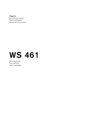 Notice GAGGENAU WS461710 Tiroir et armoire chauffants