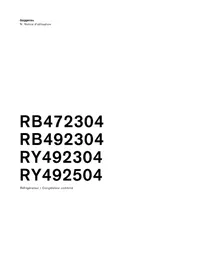 Notice GAGGENAU RY492304 Réfrigérateur