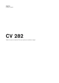 Notice GAGGENAU CV282110 Cuisinière