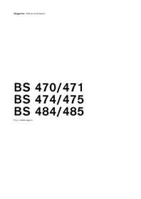 Notice GAGGENAU BS474101 Four