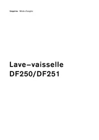 Notice GAGGENAU DF250161 Lave-vaisselle