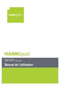 Notice HANNSPREE HANNSPAD SN14T71 Tablette