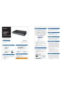 Notice TARGUS DV1K4K Station d'acceuil