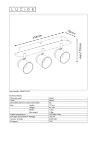 Notice Lucide HELOÏSELED Éclairage