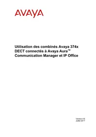 Notice AVAYA 3745 Téléphone