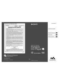 Notice SONY DNE320SP Leitor/gravador de cd
