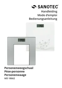 Notice Sanotec MD 18662 Weegschalen