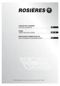 Notice ROSIERES RTG 64 FB RB плита
