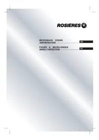 Notice ROSIERES RMG 200 MRB Microwave Oven