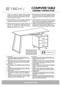 Notice Techly ICATB 3533W Bureau