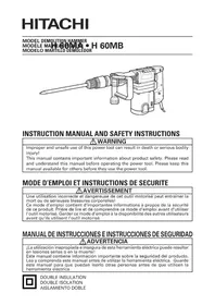 Notice HITACHI H 60MA Marteau