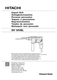 Notice HITACHI DV 16VBL Perceuse