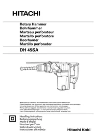 Notice HITACHI DH 45SA Perceuse