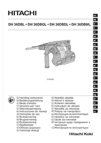 Notice HITACHI DH 36DBL Perceuse