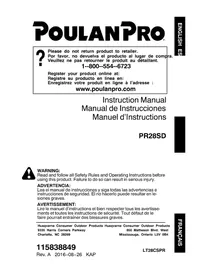 Notice POULAN PR28SD Coupe-herbe