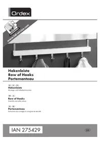 Notice Ordex IAN 275429 Porte-manteaux