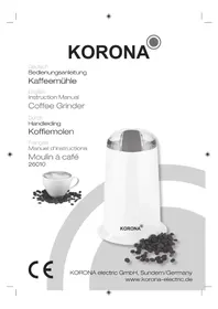 Notice KORONA 26010 Moulin à café