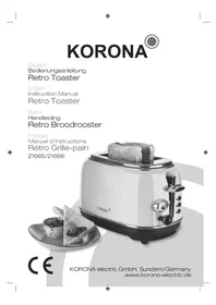Notice KORONA 21666 Grille pain