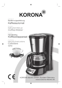 Notice KORONA 12113 Koffiemachine