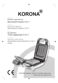 Notice KORONA 47041 Grill plate