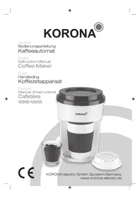 Notice KORONA 12203 Koffiemachine