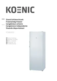 Notice Koenic FCN 60200 Congélateur