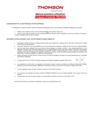 Notice THOMSON TBLS405 Montre de sport