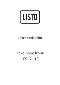 Notice LISTO LF 512L1B Lave-linge