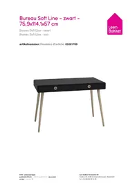 Notice Leen Bakker SOFT LINE Bureau