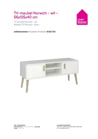 Notice Leen Bakker NORWICH Meuble TV