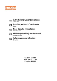 Notice FRANKE FAR 705 XS LED Hotte
