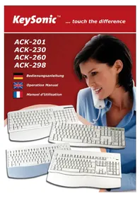 Notice KeySonic ACK298 Clavier