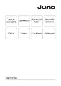 Notice JUNO JCG08820S9 Congélateur