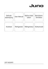 Notice JUNO JCF14024F9 Koelkast