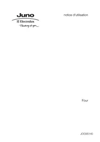 Notice Juno Electrolux JOC65140X Four
