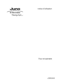 Notice Juno Electrolux JOB50000B Four