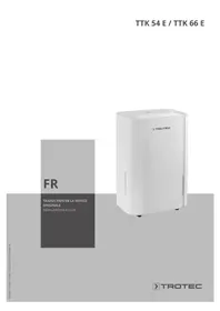 Notice TROTEC TTK 54 E Déshumidificateur