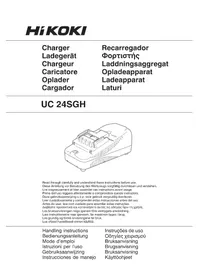 Notice HiKOKI UC 24SGH Batterieladegerät