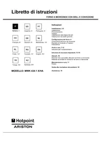 Notice HOTPOINT-ARISTON MWK 434.1 XHA Four à micro-ondes