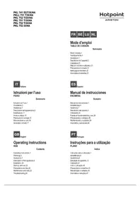 Notice HOTPOINT-ARISTON PKL 752 UIXHA Cuisinière