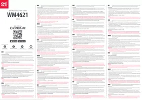 Notice ONE FOR ALL WM 4621 Support mural