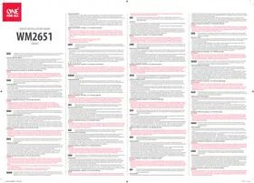 Notice ONE FOR ALL WM 2651 Support mural