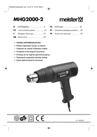 Notice Meister Craft MHG20002 Pistolet thermique