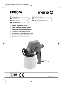 Notice Meister Craft FP80M Jet de peinture