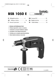 Notice Meister Craft BSB 1050 E Perceuse