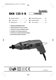 Notice Meister Craft BKB 135 EB Perceuse