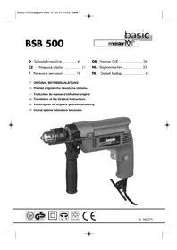Notice Meister Craft BSB 500 Perceuse