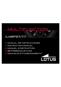 Notice Lotus 15190 Montre