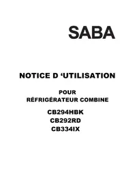 SABA CB294HBK - Réfrigérateur